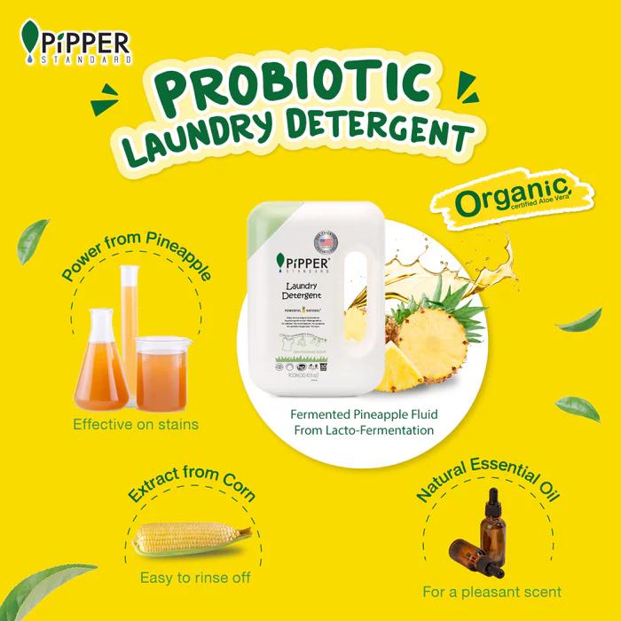 Pipper Standard Laundry Detergent Lemongrass Bottle 900ml | Shopee ...