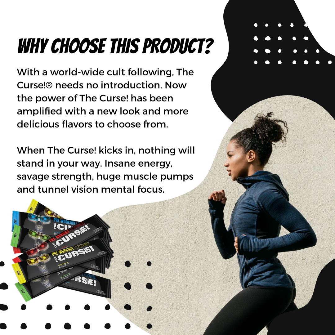 [1 serving] JNX Sports, The Curse! Pre Workout - The Ripper! Fat Burner ...