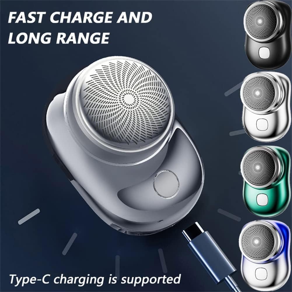 Mini Portable Electric Rechargeable Shaver Beard Face Razor Dry Mens ...
