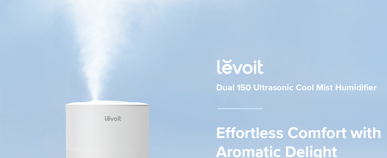 Levoit Humidifier Dual 150 Ultrasonic Cool Mist | Aroma Diffuser ...