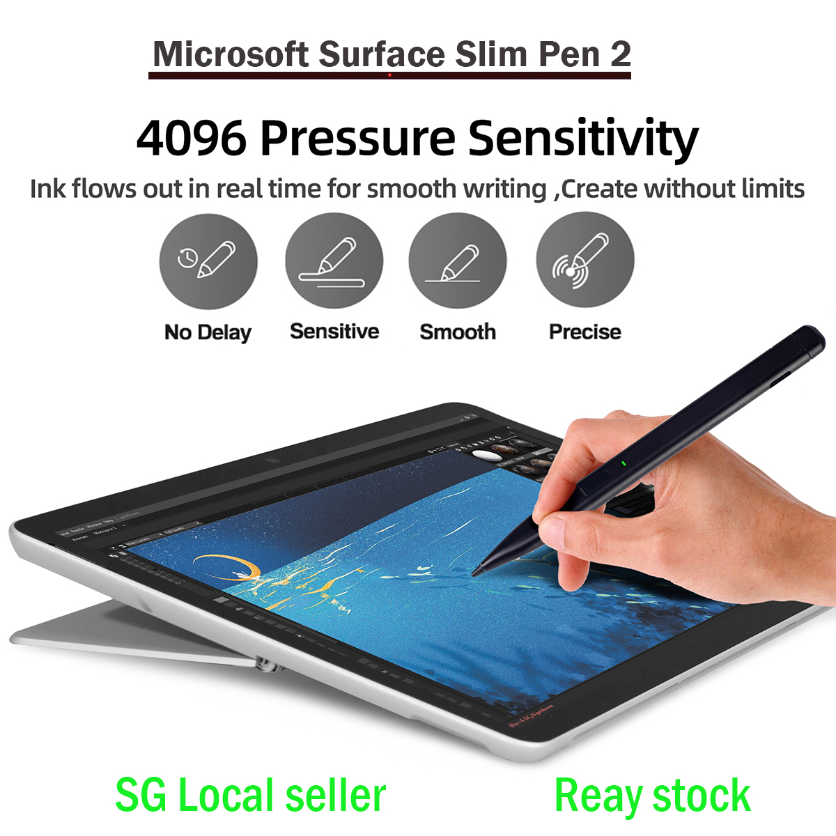 Surface Slim Pen Surface Pen Writes Without Touching Screen Slim