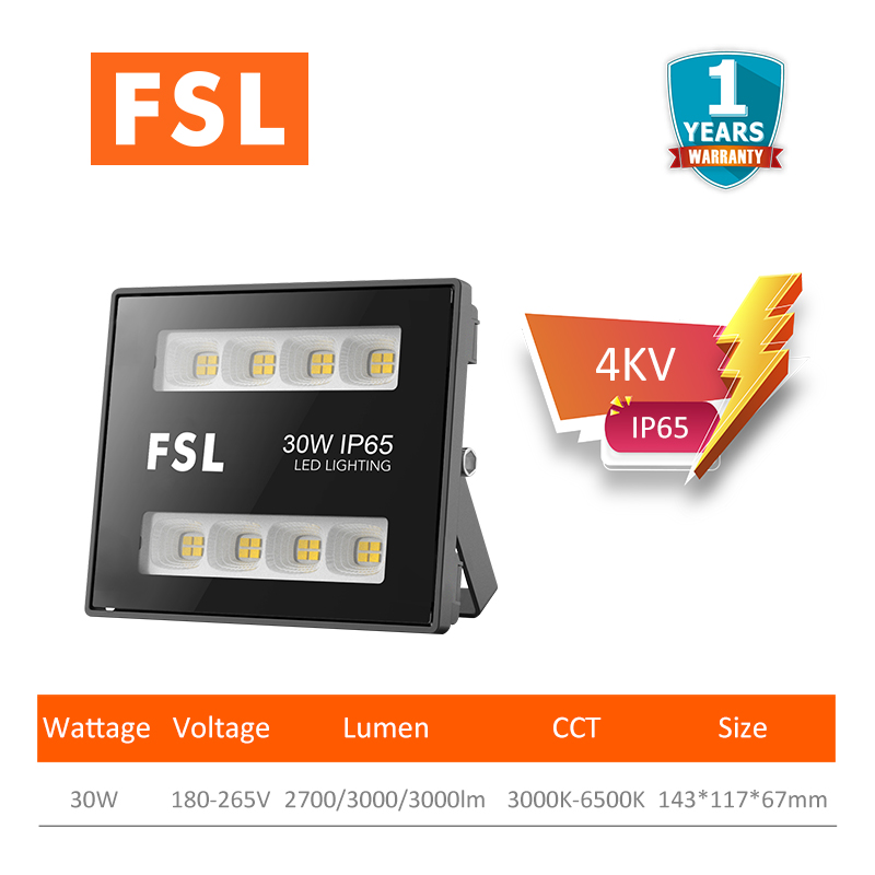 FSL Brand LED Floodlight 220V 10W 20W 30W 50W 100W 150W 200W Spotlight ...