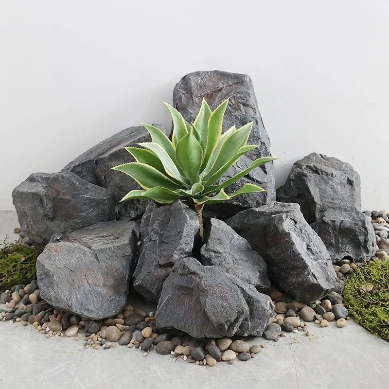 【SG Evergreen.】Stone Rock for Garden Landscape Deco Fake Pebbles ...