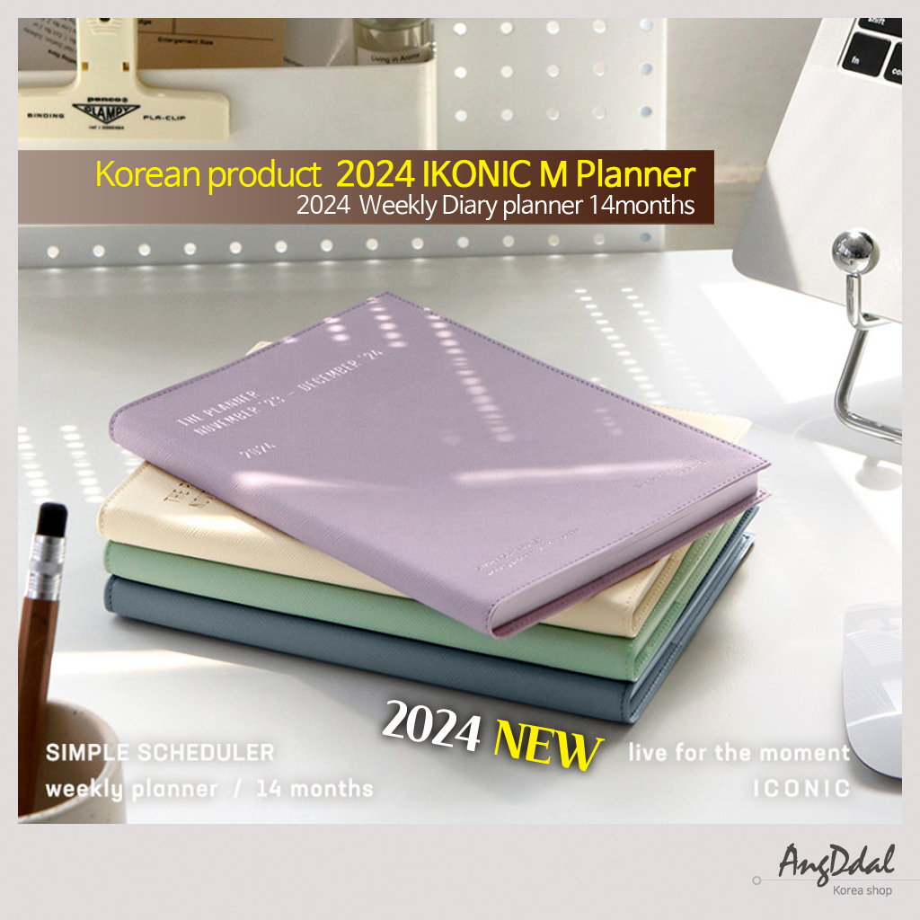 Korean Products] 2024 ICONIC The Planner M Weekly Diary (Work Week  Scheduler)