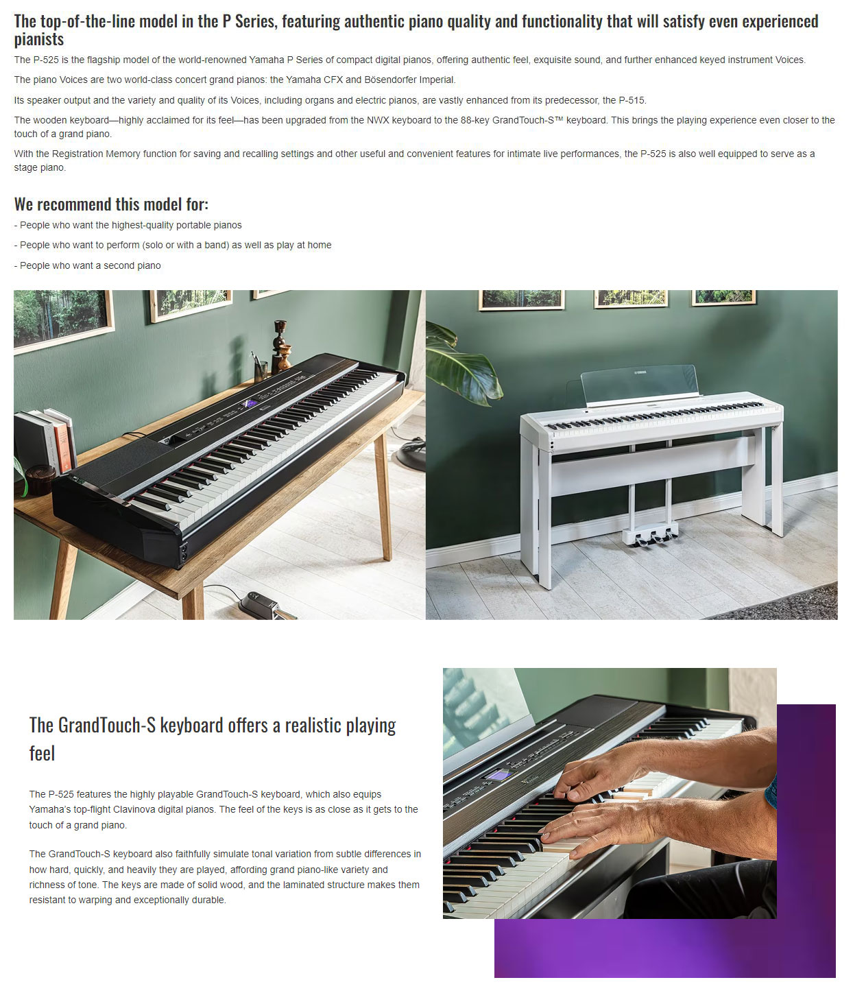 Yamaha deals grandtouch s