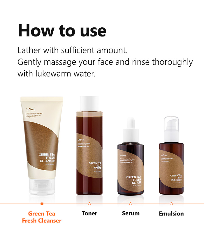 Isntree Green Tea Fresh Cleanser 120ml | Shopee Singapore