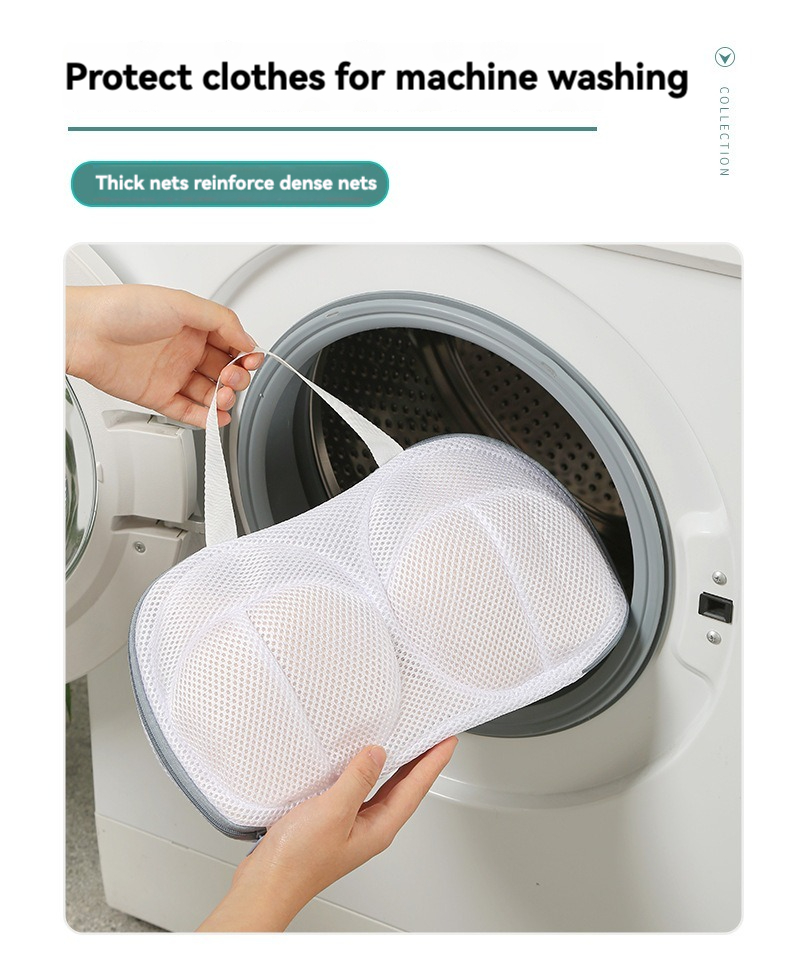 Anti-deformation Bras Washing Bag Thicken Polyester Underwear Laundry Bag  Zippered Mesh Washing Machine Dedicated Wash Bra Bags