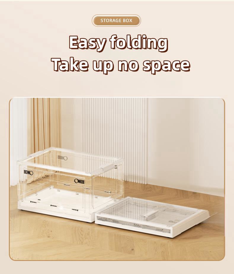 【TOP ONE】Transparent storage box Stackable box Family clothing toy ...