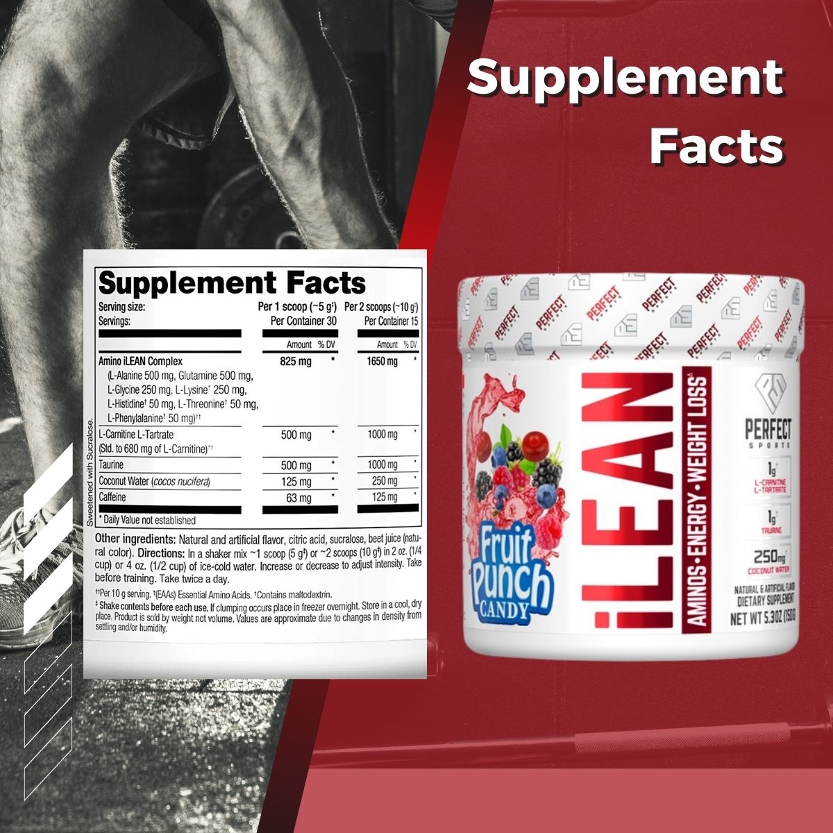 Perfect Sports, iLean Pre Workout, Weight Loss, Amino Energy, Muscle ...