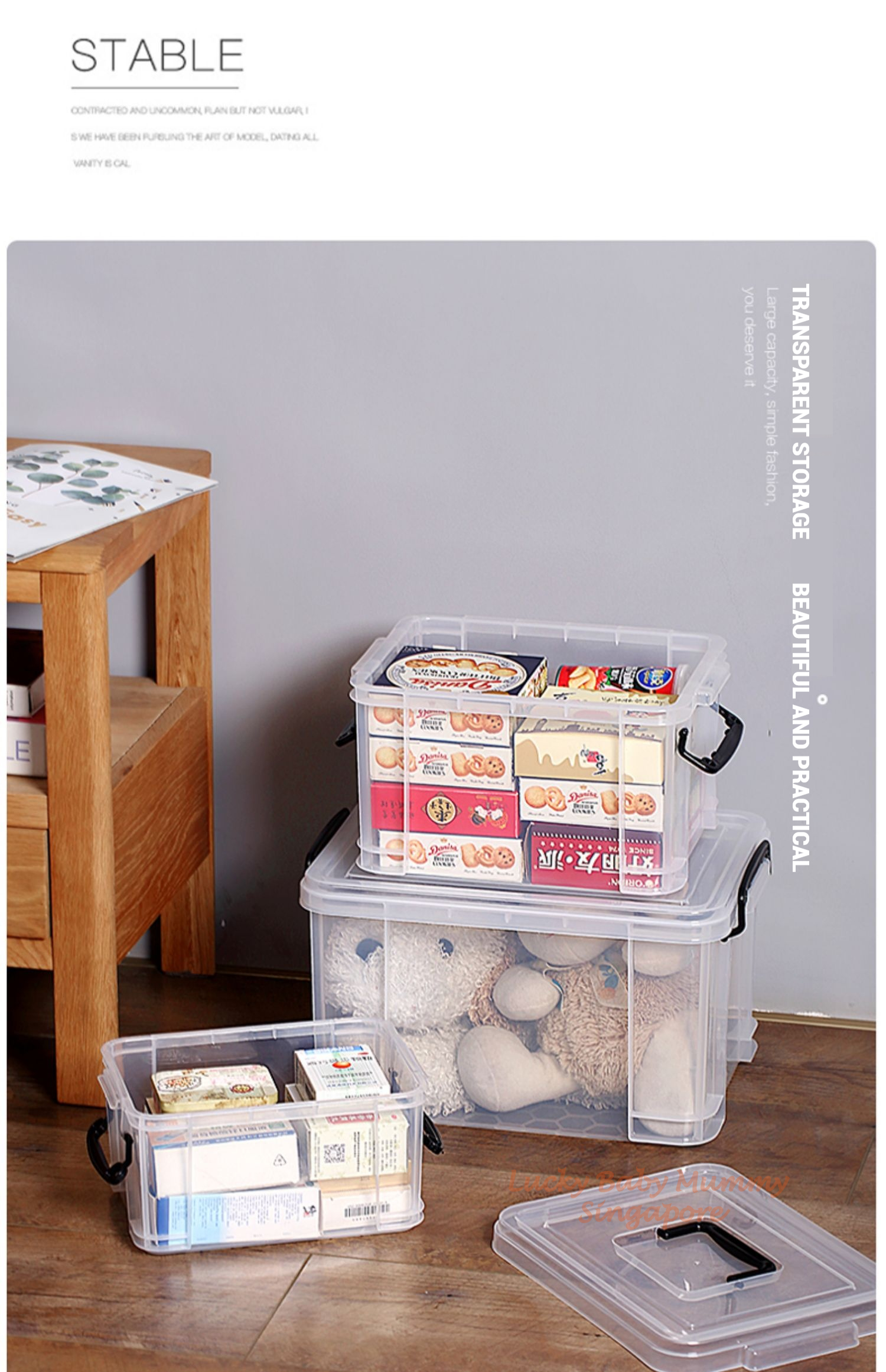 Transparent Multi-Use Mini Storage Box / Plastic Storage Container With ...