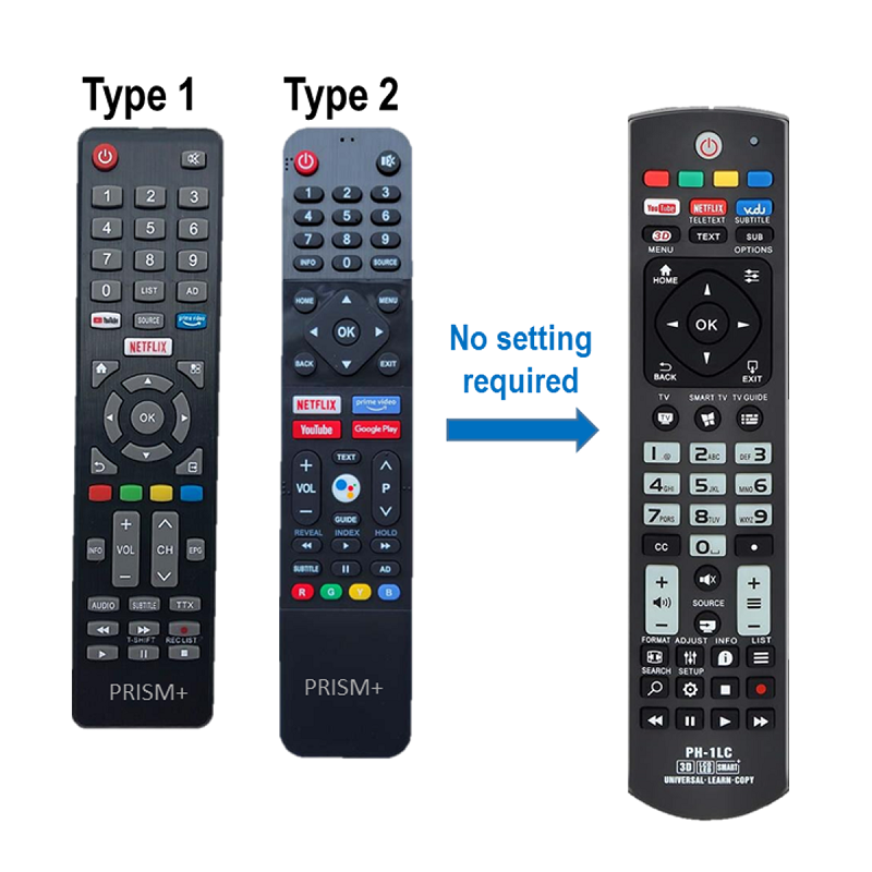 Prism TV Replacement Remote Control (Type 1 and Type 2) | Shopee Singapore