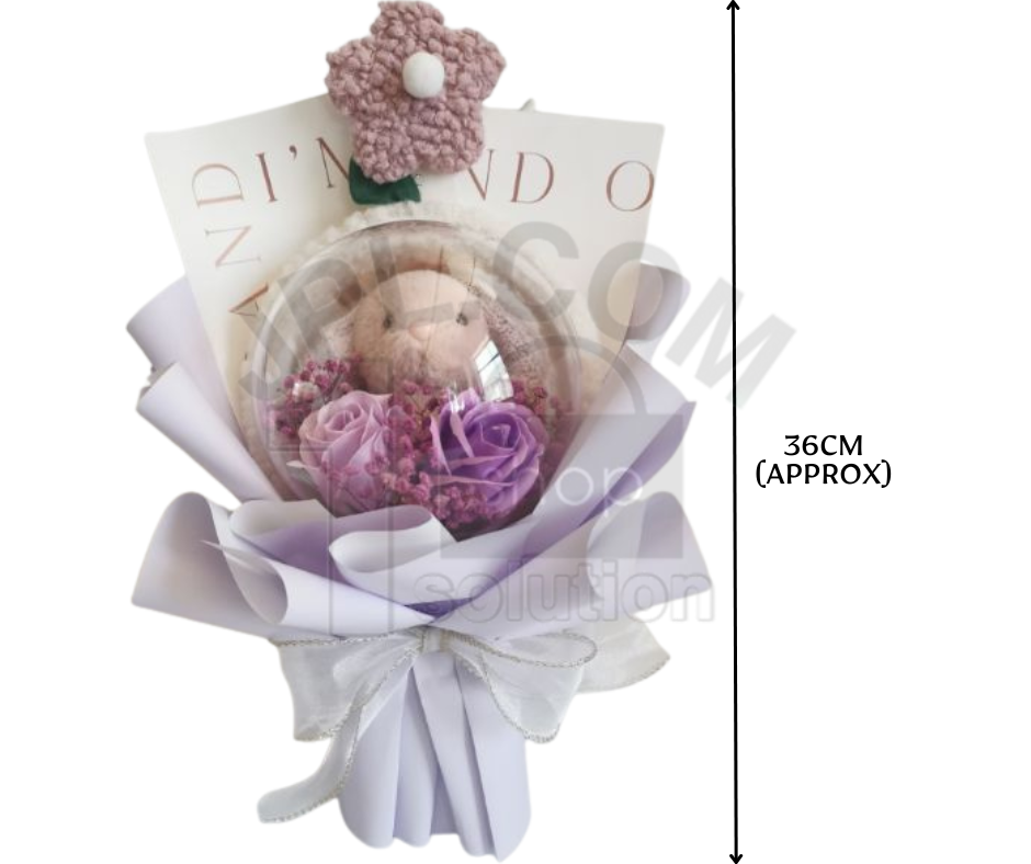 Teddy Bear Plush toy flower bouquets / Rose bouquet ( Valentine's Day ...