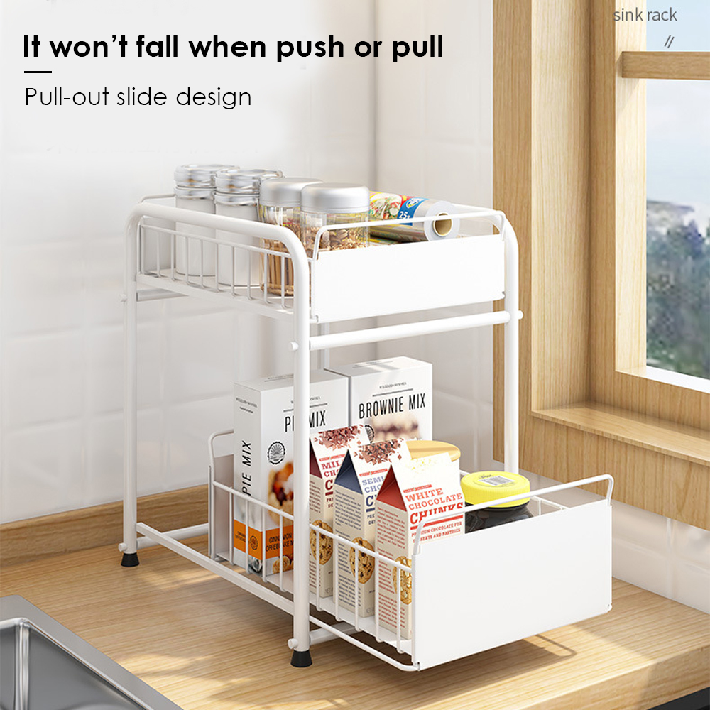 ⚡️SG Seller⚡️Kitchen Shelf Storage/Under Sink Rack/Sink Rack/Drawer ...