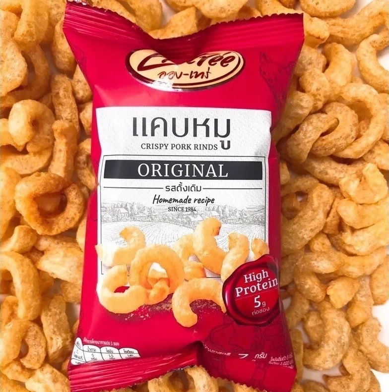 Entrée Thai Crispy Pork Rinds Keto High Protein Snacks Crunchy Pop ...