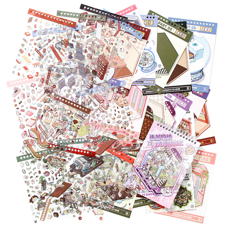 [KW] 15 Best-Selling Scene Stickers Collection – Scene Sticker Book ...