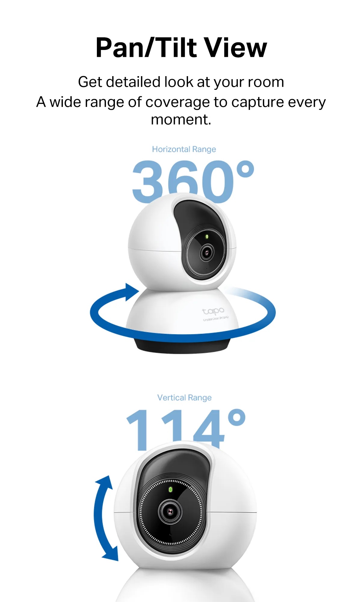 TP-Link Tapo TC72 Security IP Camera WI-FI CCTV 4MP 2K QHD Night Vision ...