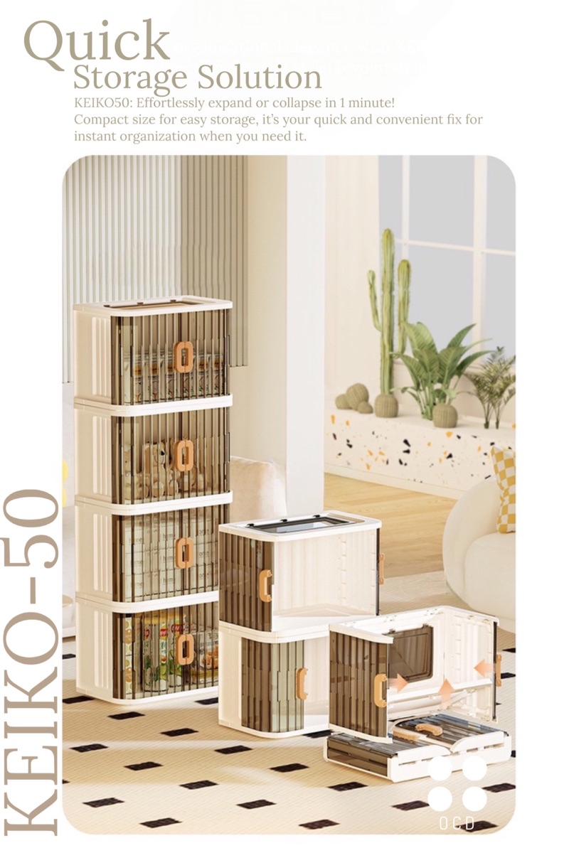 [SG LOCAL STOCK] BUNDLE SALE! 3 for $58 | KEIKO 50cm Foldable Storage ...