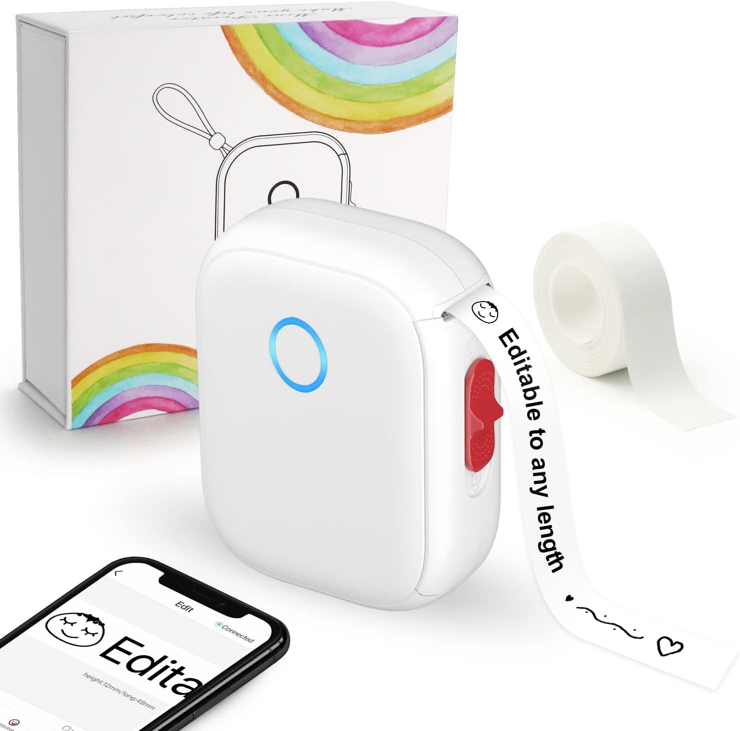 MarkLife P12 12-15mm Continuous and Gap Label Printer Portable ...
