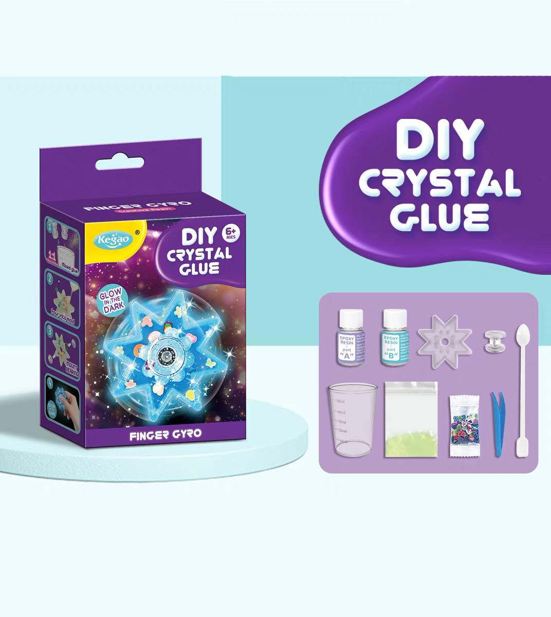 [SG SELLER]Fidget Toy Resin Mold Spinning Top spinner Crystal glue craf ...