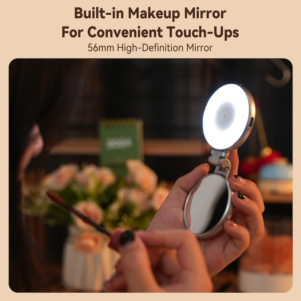TELESIN Magnetic Phone Selfie Mirror LED Fill Light | Shopee Singapore