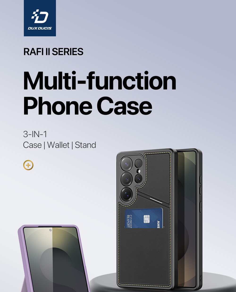 [SG] DUX DUCIS Rafi II Series Magnetic Case Card Slot Stand for Samsung ...