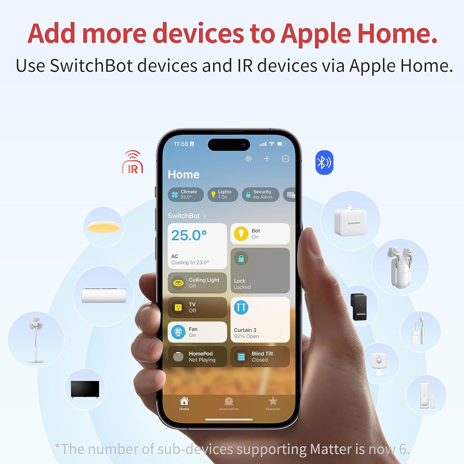 SwitchBot Hub 2 -Connect all SwitchBot devices and home appliances to ...