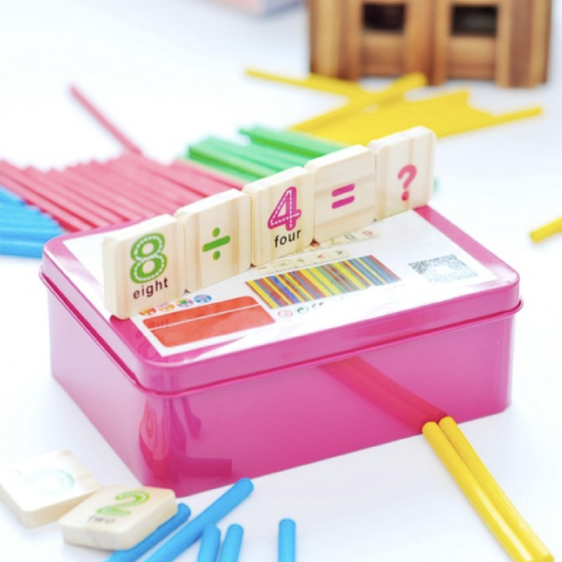 Wooden Mathematics Numbers Sticks Math Toys Baby Children Early ...