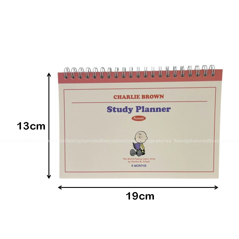 [SNOOPY] Snoopy Peanuts Study Planner 64 sheets (128 pages) (Red / Blue ...