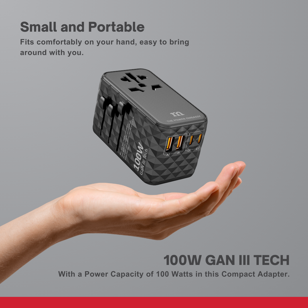Red Monster WORLD PLUG ULTRA - PD 100W Universal Travel Adapter ...
