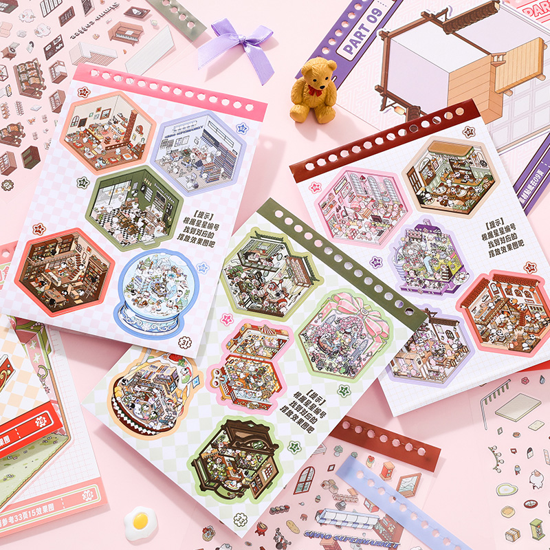 [KW] 15 Best-Selling Scene Stickers Collection – Scene Sticker Book ...