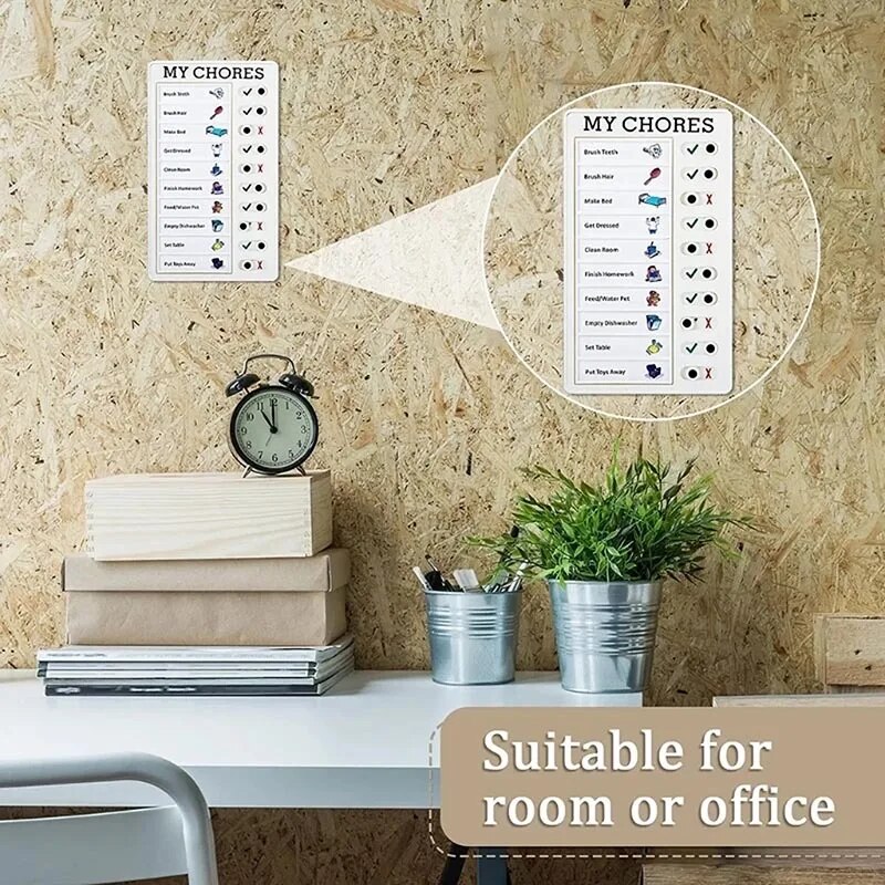 [SG STOCK] Reusable Planning Board My Chores Checklist Schedule Planner ...