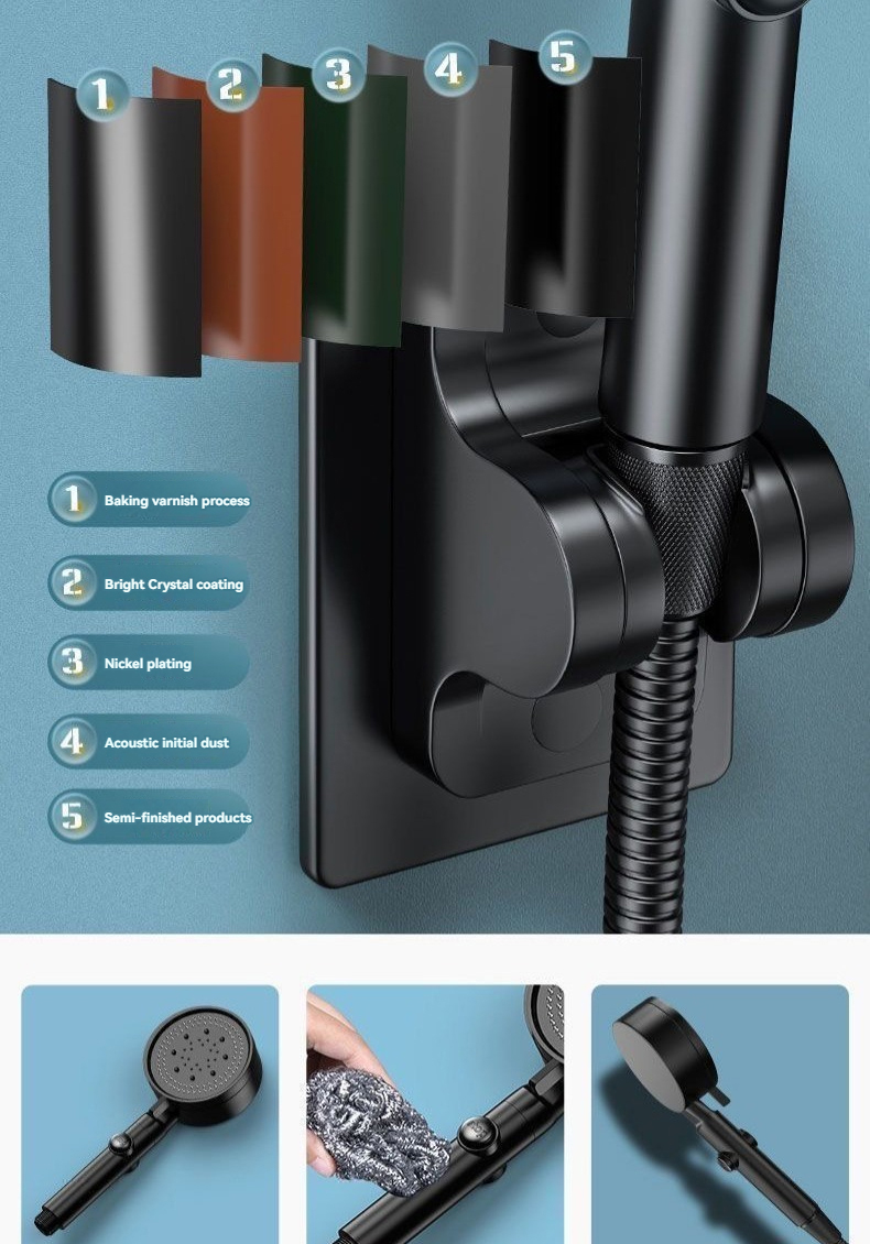 5 Modes High Pressure Handheld Shower Bath Heads Bathroom Accessories ...