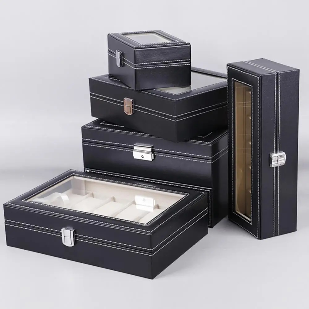 [ SG Stock ] 3/6/12 Slots PVC Watch Storage Box / Watch Display Box ...