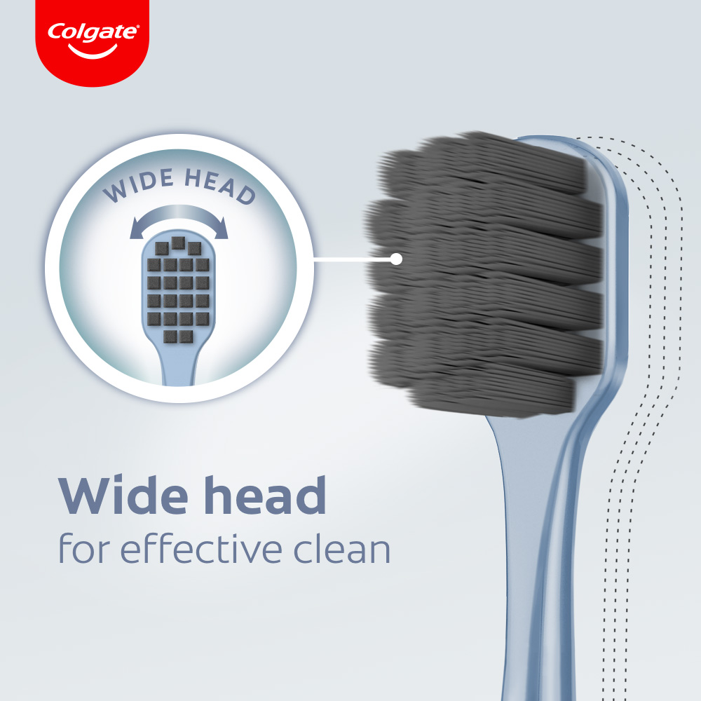 Colgate Gentle Clean / Gentle Gum Care / Gentle Charcoal 3s Toothbrush ...