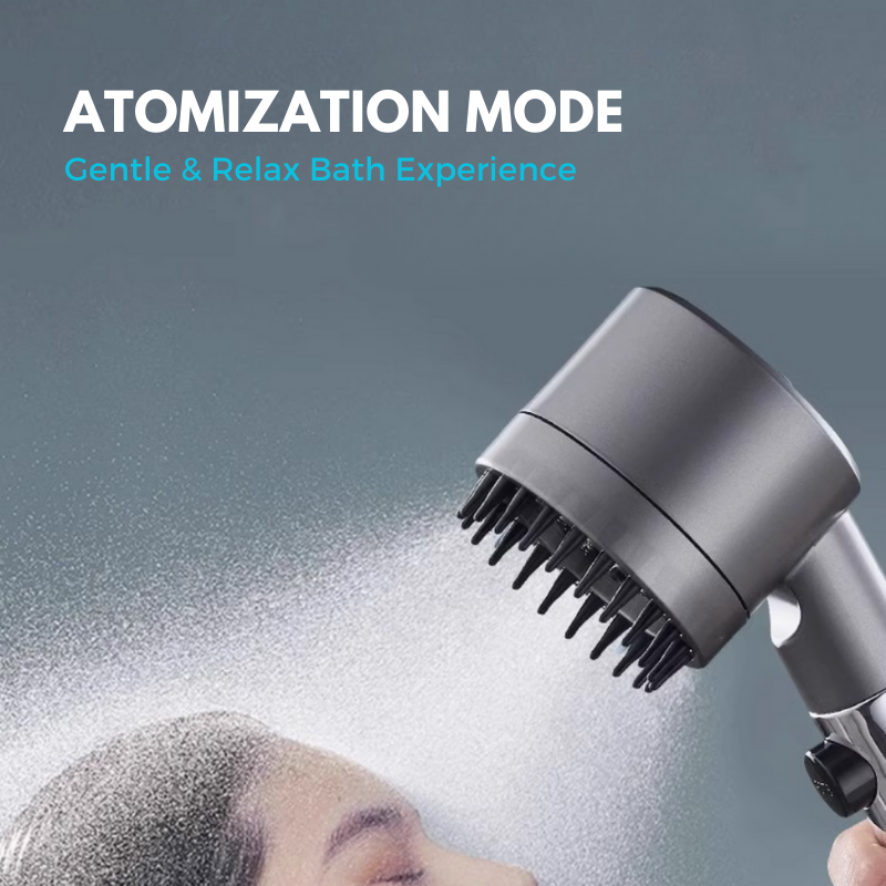 Powerful Shower Head 3 Mode Cotton Filter High Pressure Handheld ...