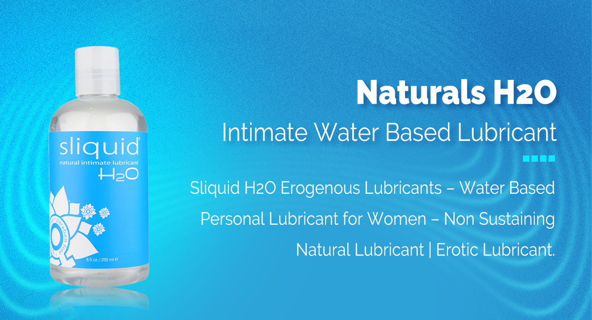 Sliquid H2O 255ml pH Balanced Lubricant Couples Use Paraben Free ...