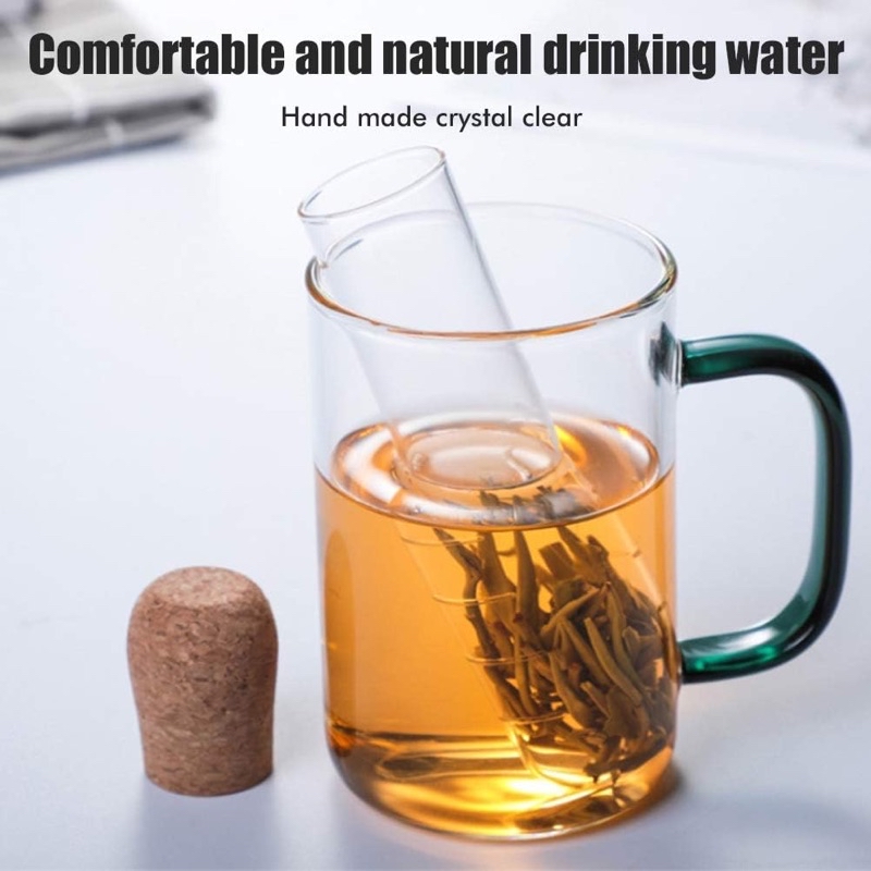 SG Seller [ Gift ] Tea Strainer Transparent Test Tube Design Glass ...