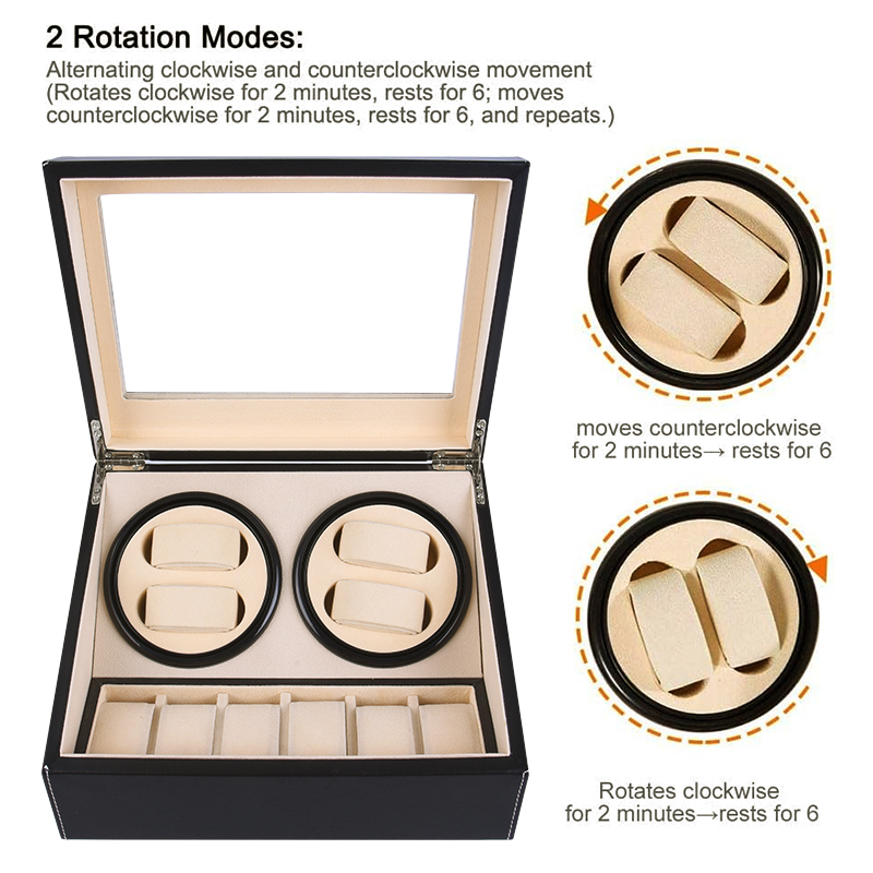 Watch Winder Box / Watch Box / Automatic Winding Luxury Watch Storage ...