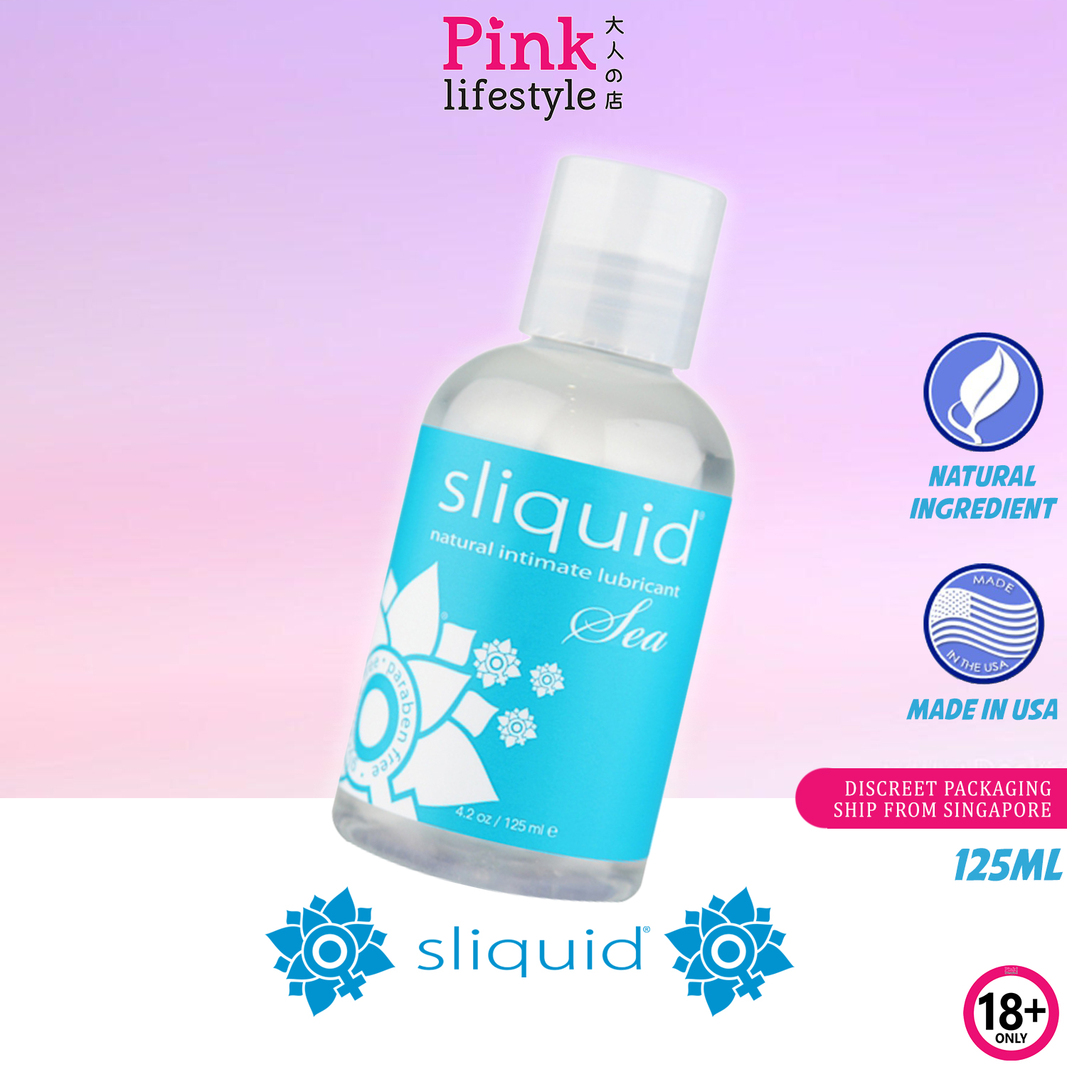 Sliquid Sea 125ml Sex Lubricant Soft Texture Glycerin Free Medical ...