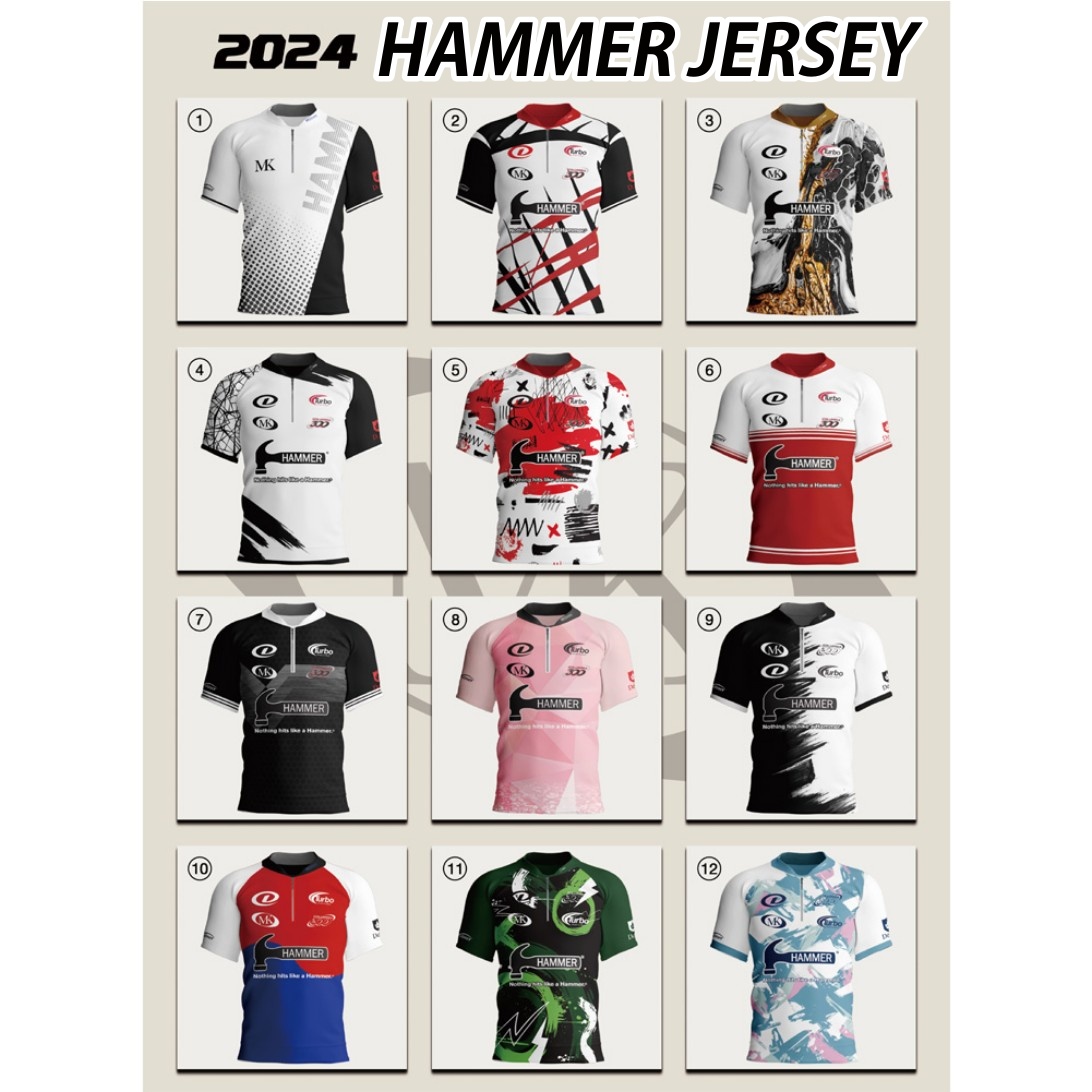HAMMER Bowling Jersey MKS-T9/ Bowling T-shirts Uniform Shopee