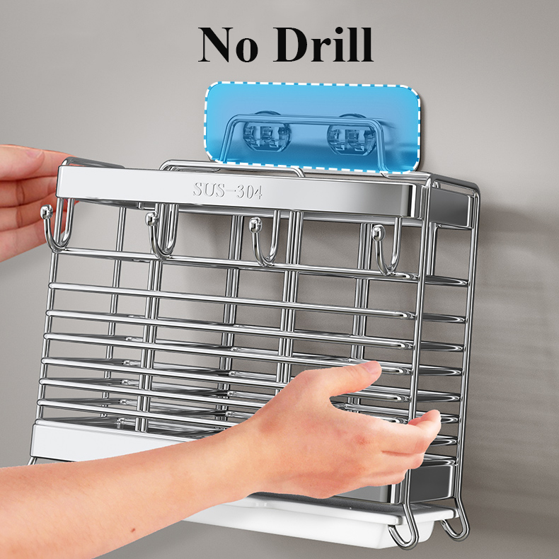 Buyer Star Stainless Steel Utensil Drying Rack - 2 Pack, Rose Gold, 12x4.84x2.17 Inches