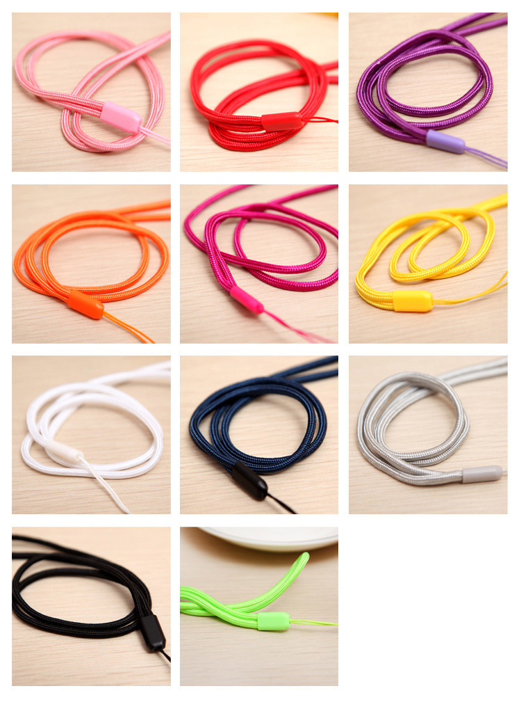 [SG]3.0mm Long Soft Round Silicone Braid Mobile Phone Strap Handmade ...