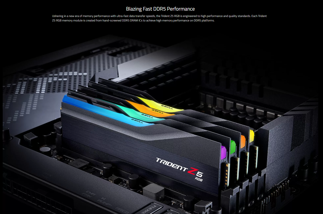 FUWELL - G.Skill Trident Z5 RGB 6400MHz CL32 (2x16GB) 32GB Kit CL32 ...