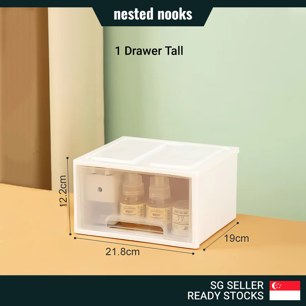 Desktop Stationery Drawer Storage Box Office Sundries Box Stackable ...