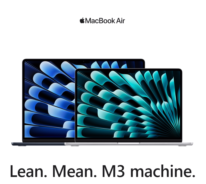 Apple 13-inch MacBook Air (M3 chip with 8C/10C/8GB/512GB