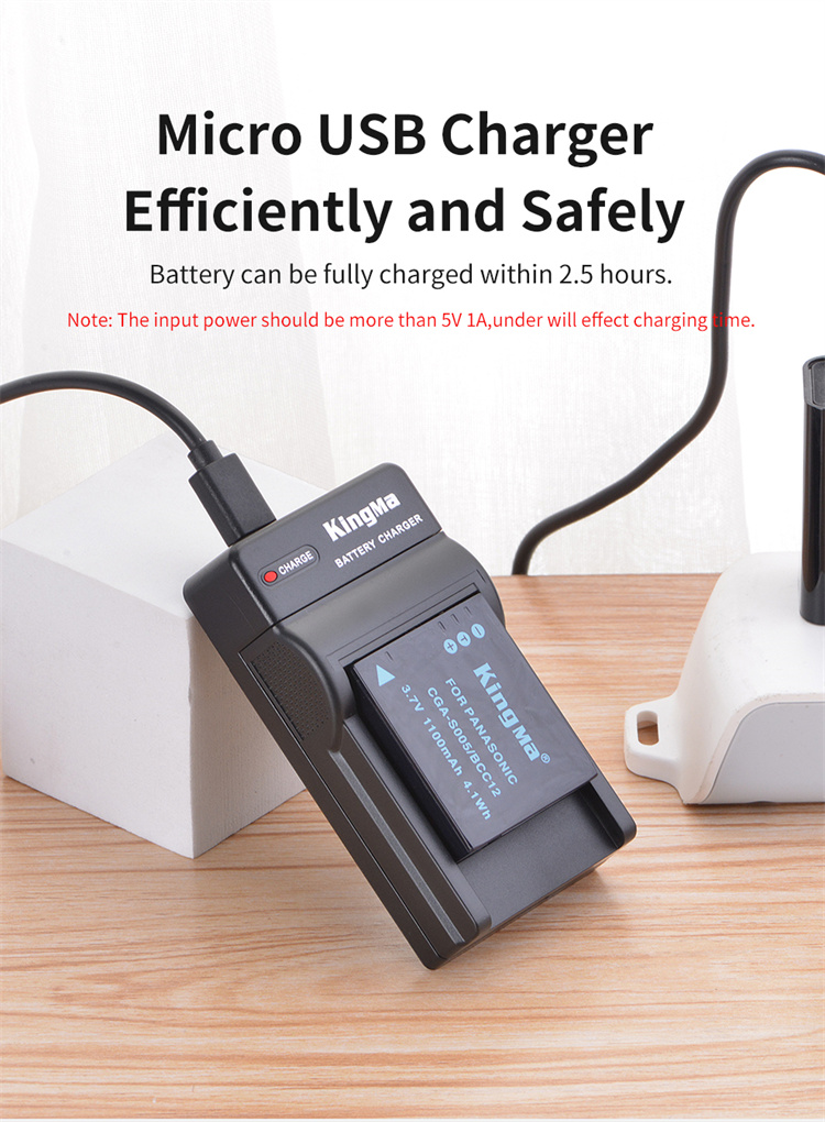 AccuCell Akku Kompatibel Mit Panasonic CGA-S005, DMW-BCC12 – 3,7V, 1000-1250mAh, Li-Ion, Für LUMIX Kameras Wie DMC-FX8, FX9, LX2