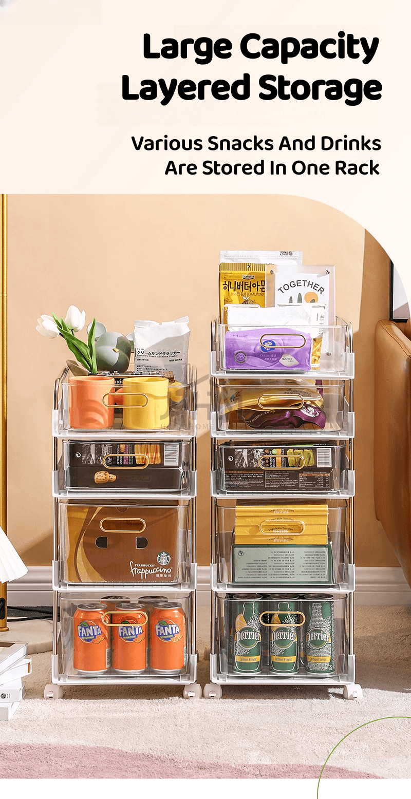 "SG Drawer-Type Kitchen Cabinet Living Room Dining Table Multifunctional Storage Rack Coffee ...
