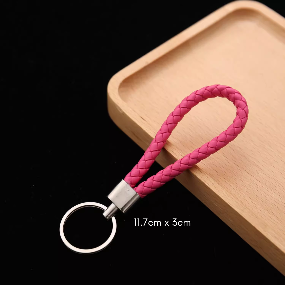 Keychain Braided Rope with Metal Key Ring Holder Ring | Shopee Singapore