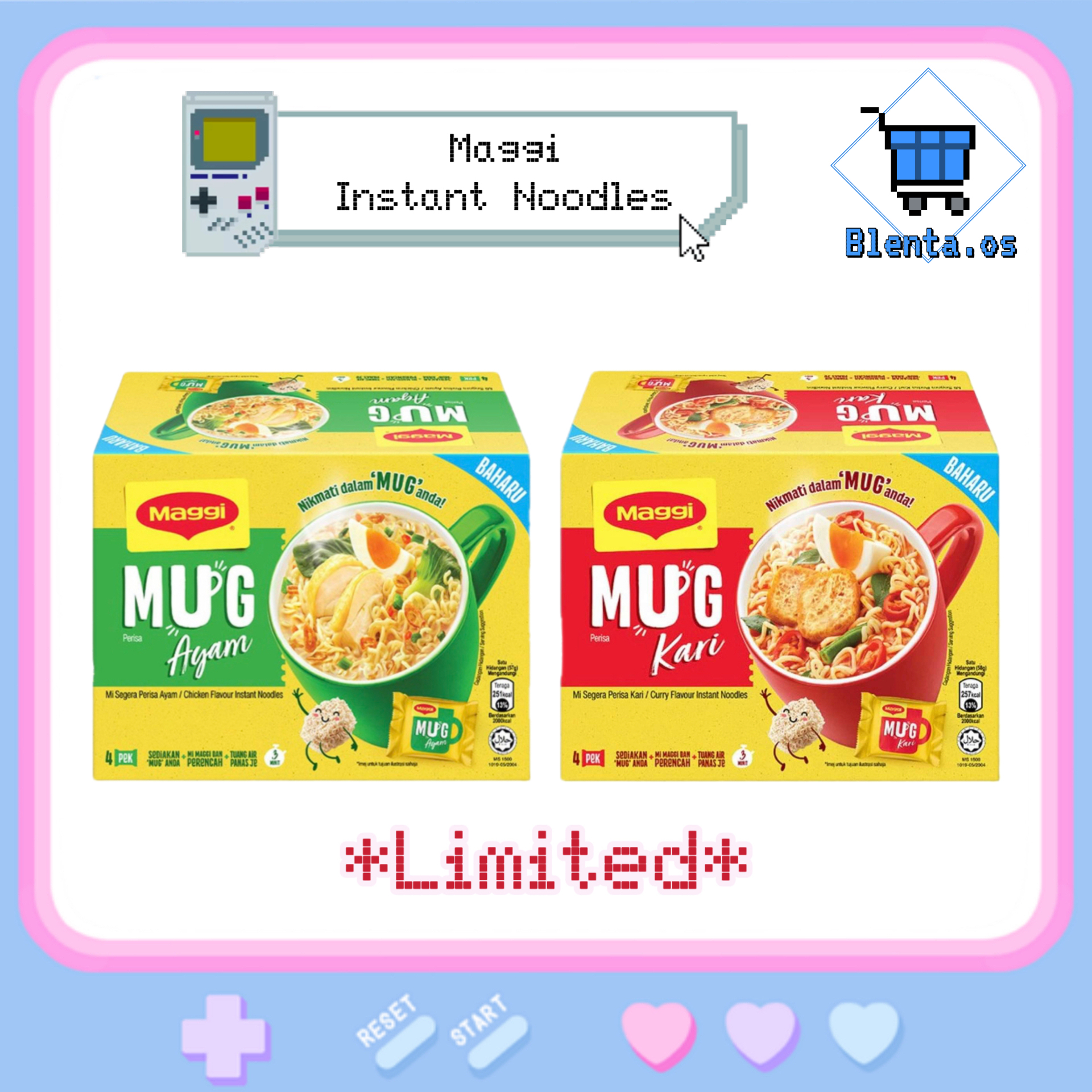 Maggi Noodles Mug Curry/Chicken 58g x 4packs Maggi Cup🔥SG READY STOCK🔥 ...