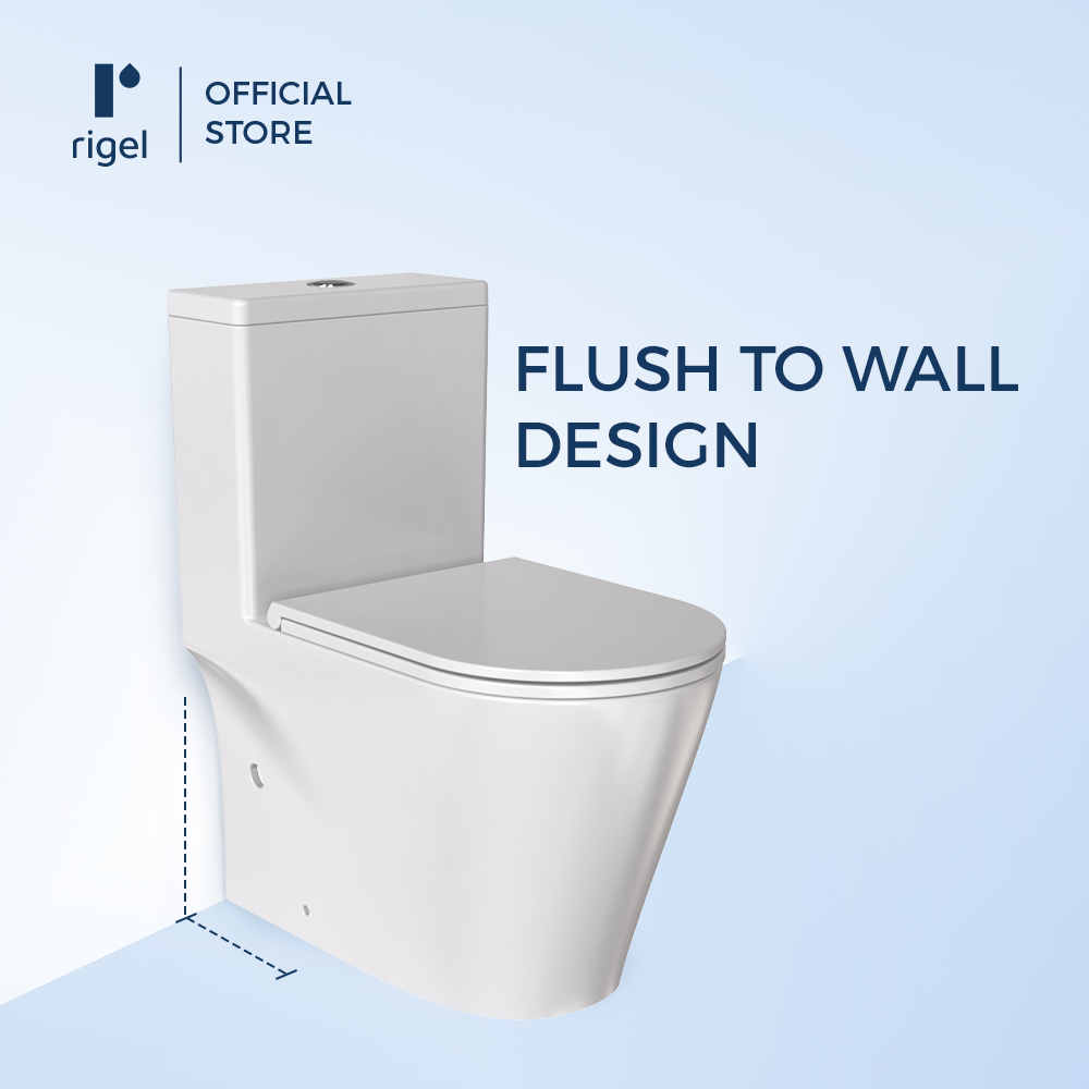RIGEL Rimless One-piece Toilet Bowl WO9030FA Gallant | Shopee Singapore